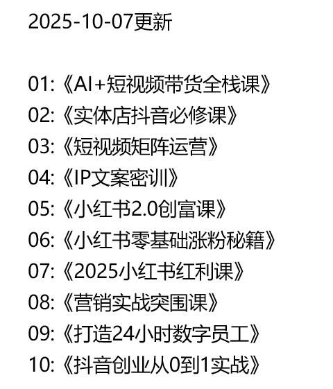 2025-10-07更新网创项目库-网创社-一个满足网络创业者需求的地方